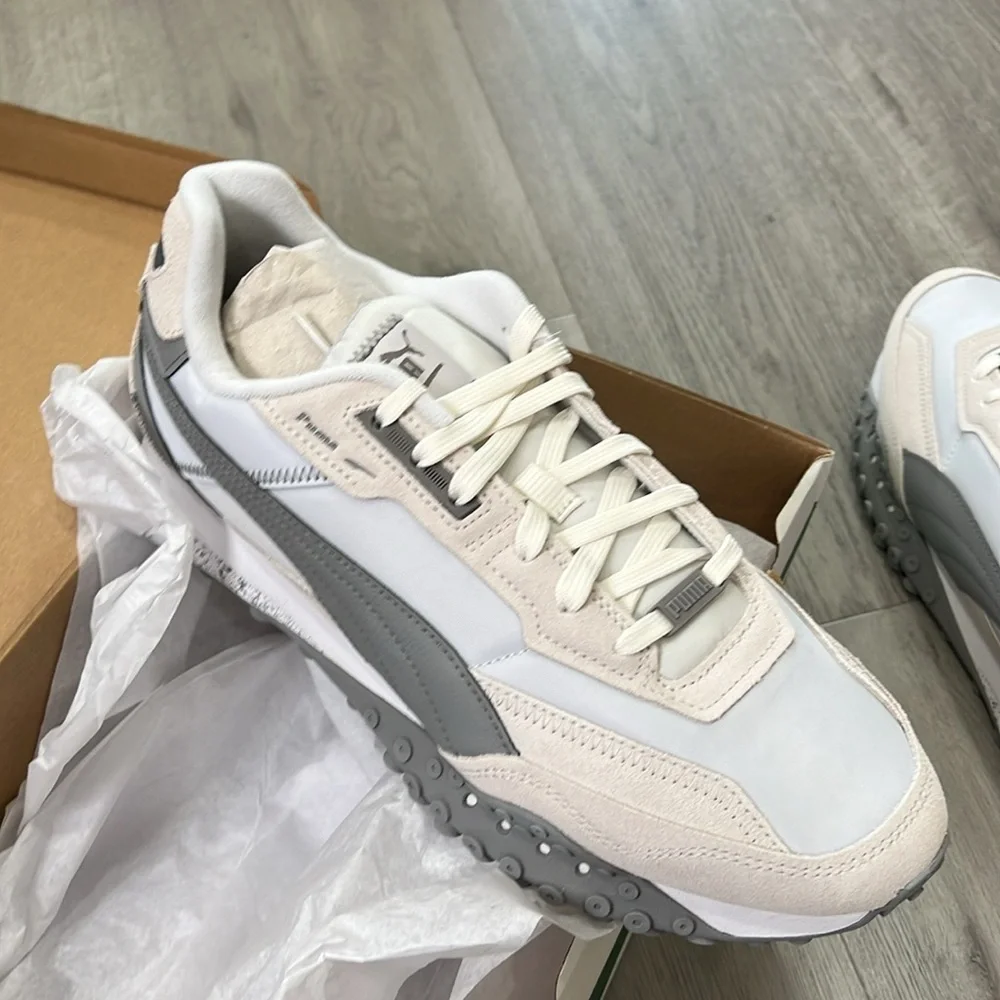 Puma Blktop Rider Sneakers grey white new - Picture 1 of 5